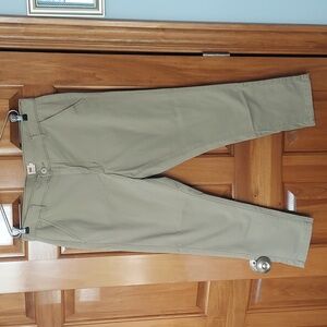 Levi's Tan High Waist Straight Leg Pants With Stretch, Comfy, Size 12, Like New